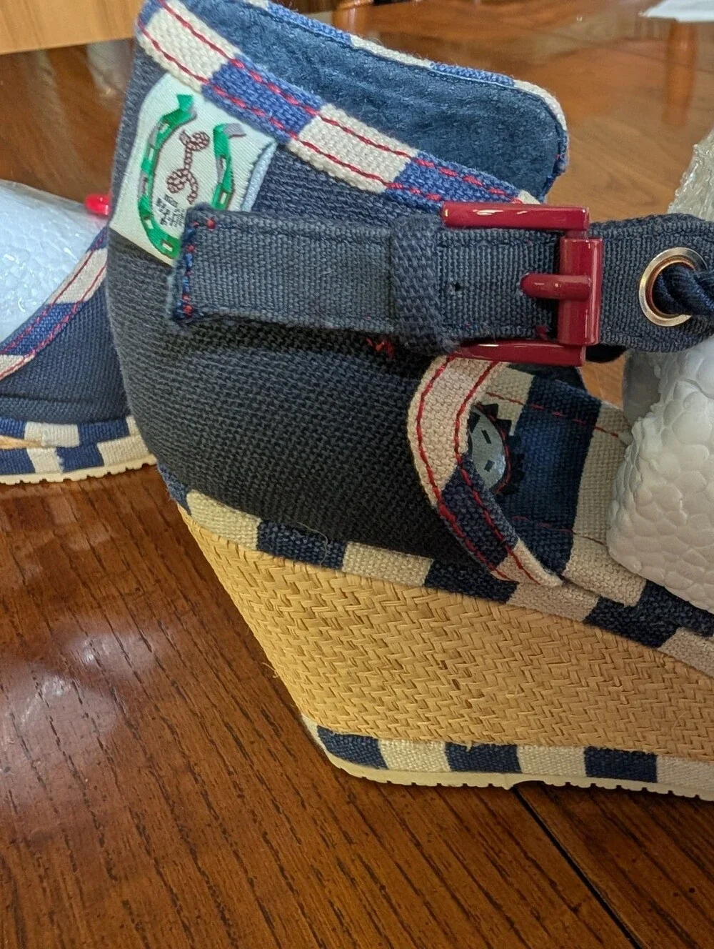 Miss L Fire Nautical Anchor Peep Toe Heels – Like New Women's 9.5